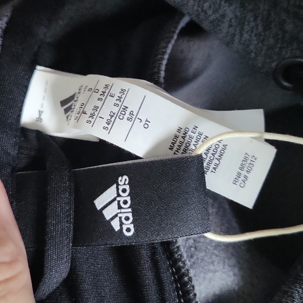 ADIDAS Gray Hoodie Size Small NWT - Picture 9 of 9